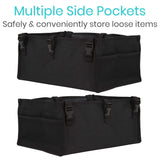 Vive Health - Rollator Seat Bag, Rigid Base, Mesh Pockets, Fits Standard and Bariatric Rollators