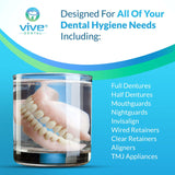 Vive Health - Denture Cleaning Tablets, 90ct, Individually Wrapped