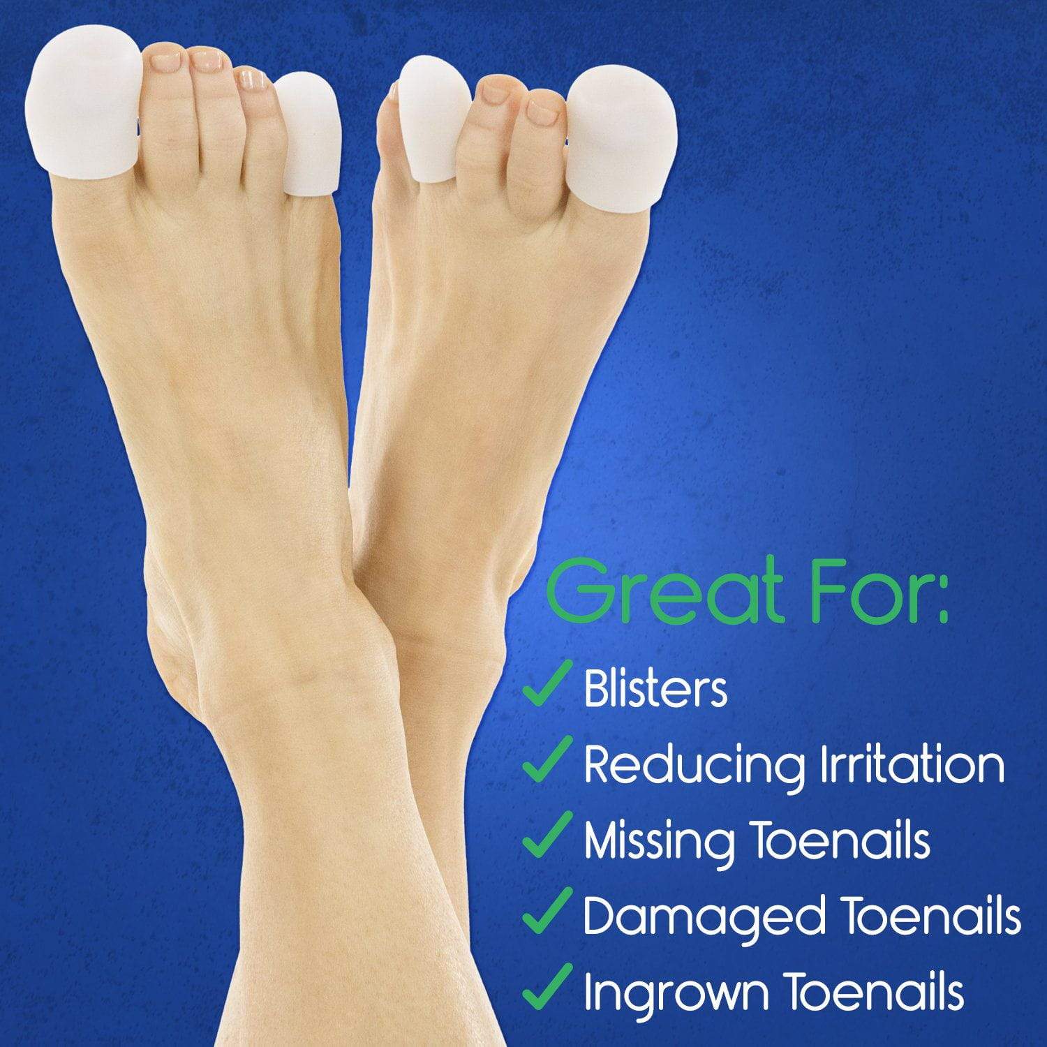 Vive Health - 10 Pcs Trimmable Individual Toe Caps