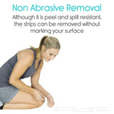 Vive Health - Nonslip Bath Strips, 7.5" x .75", Peel and Stick, 24 Pack with Putty Knife