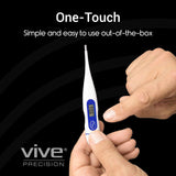 Vive Health - One Touch Oral Digital Thermometer with case