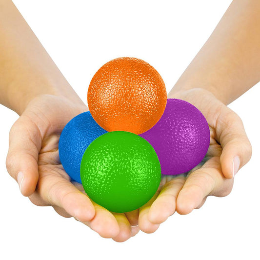 Vive Health -  Pack of 4,Hand Exercise Balls, 1.97", 4 Resistance Levels, Carry Bag