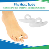 Vive Health - 2pc Soft Silicone Hammer Toe Splint