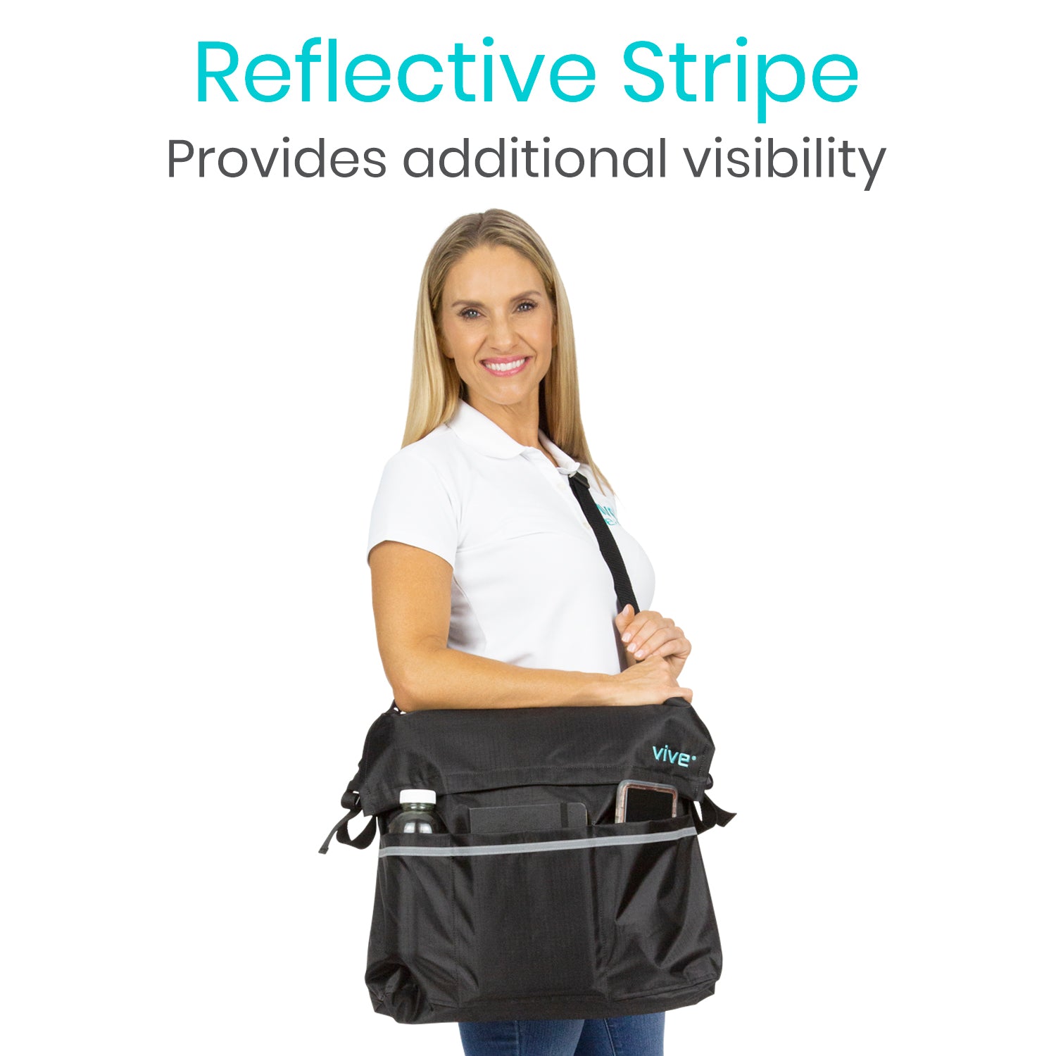 Vive Health - Waterproof Wheelchair Bag w/ Buckled Strap