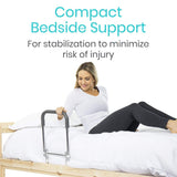 Vive Health - Compact Bed Rail with Dropdown Feature, Anchor Strap, Fits Any Bed