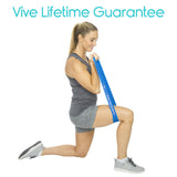 Vive Health - Loop Resistance Bands, 12" Mini Loops, 6’ Straight, Mesh Pouch