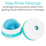 Vive Health - Pack of 2, Massage Roller Ball, 2" with Silicone Grip