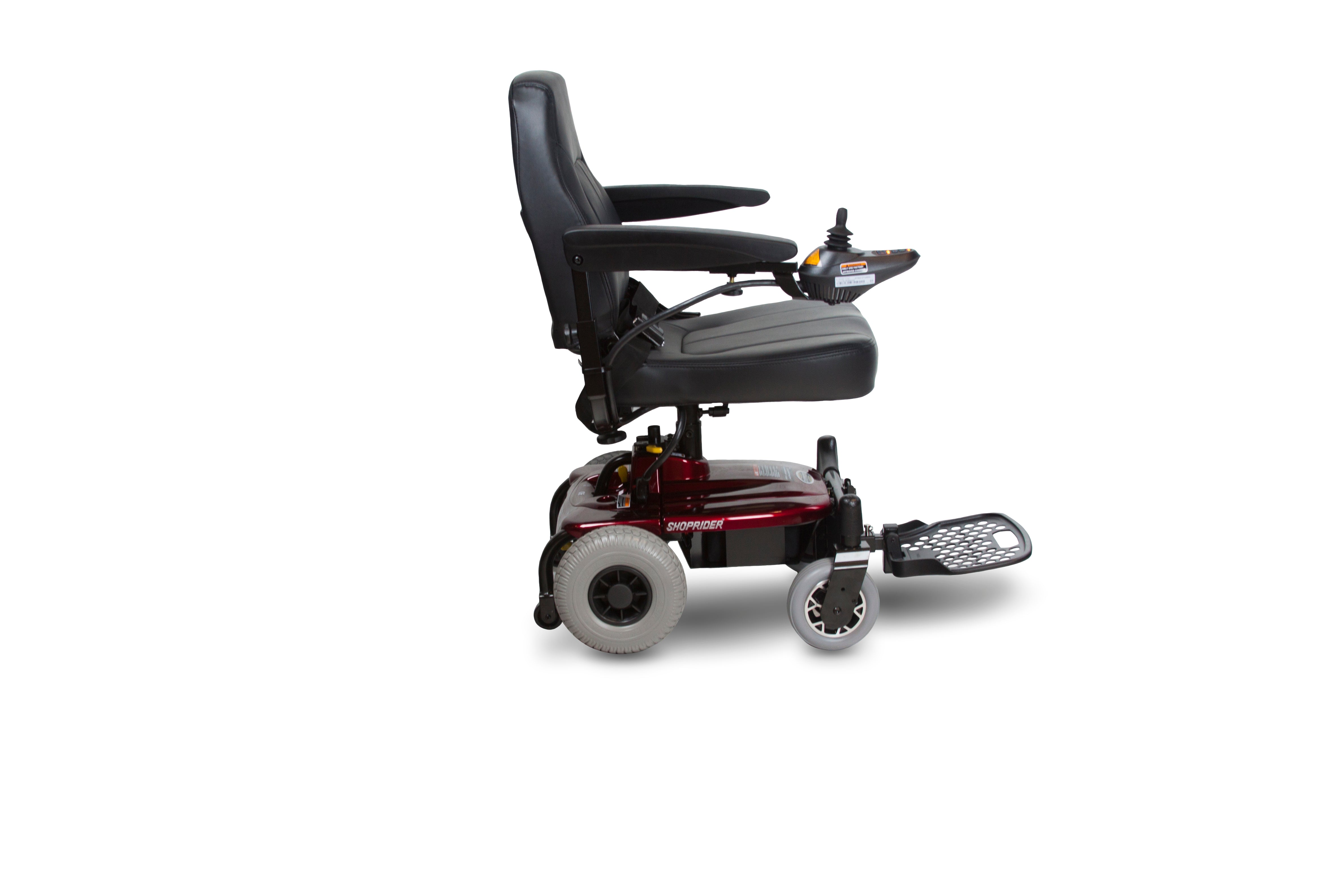 SHOPRIDER | 35" x 22.5" Jimmie Lightweight Power Chair with 250 lbs. Weight Capacity | UL8WPBS