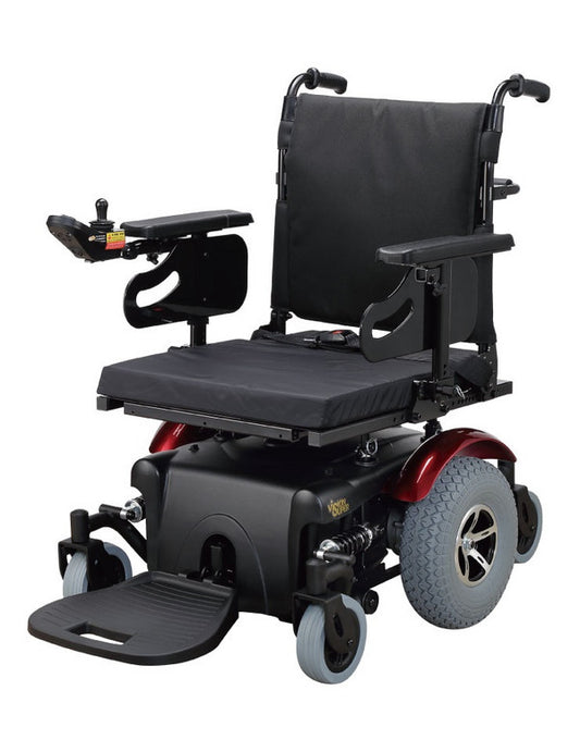 Merits - 18"-22" Vision Super w/ Rehab Seat Mid Wheel Bariatric Power Wheelchair P327 - Vision Super