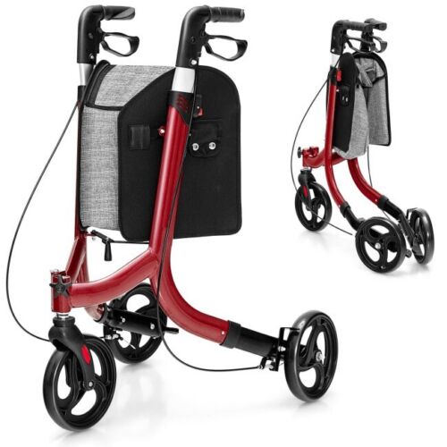 Inno Health | 3 Wheel Aluminum Rollator Euro Style with Weight Capacity of 300lbs | INDLX3W