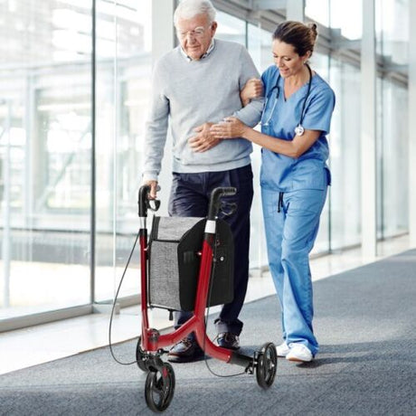 Inno Health | 3 Wheel Aluminum Rollator Euro Style with Weight Capacity of 300lbs | INDLX3W