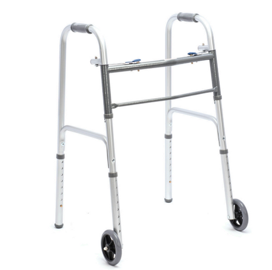 Proactive Medical | Walker Adult With Wheels Steel 350lb Capacity - 4ea/cs | PM1052
