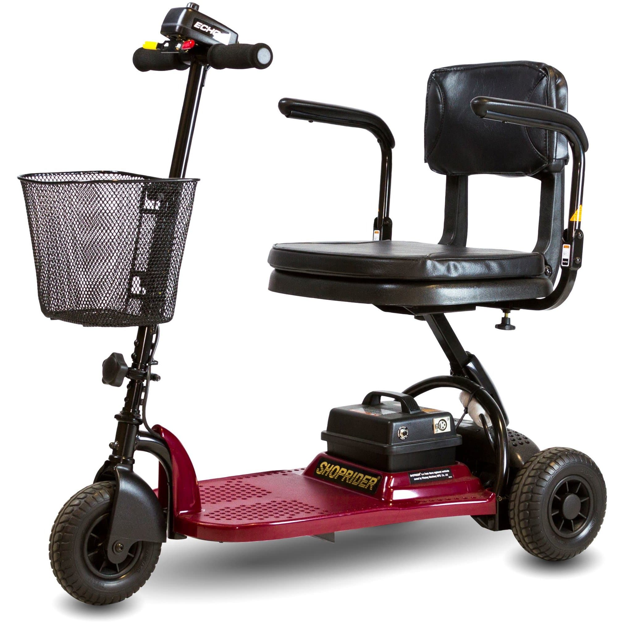 SHOPRIDER - 37" x 21" Echo 3 Wheel Scooter with 250 lbs. Weight Capacity - SL73